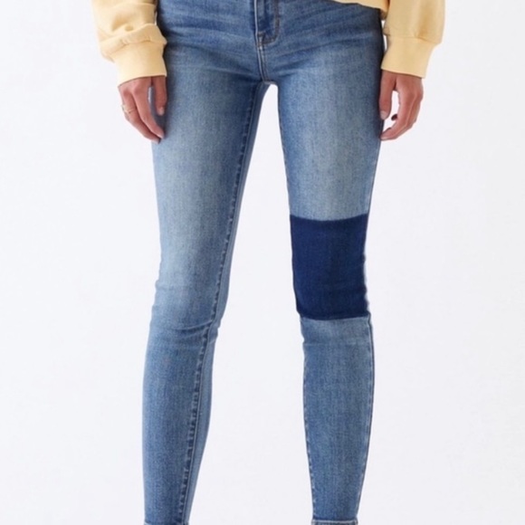 PacSun Knee Panel High Rise Jeans Jeggings, Size 28 - Picture 1 of 7